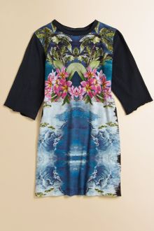 Stella Mccartney Kids Girls Hepsie Floral Dress - Lyst