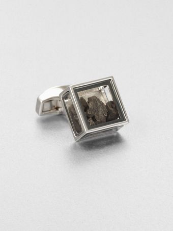 Tateossian Pandoras Box Meterorite Cuff Link - Lyst