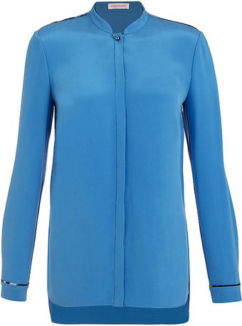 Matthew Williamson Nehru Brushed Silk Shirt - Lyst