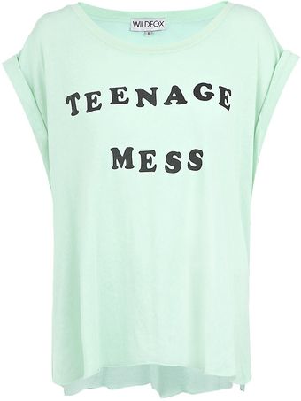Wildfox Teenage Mess Tshirt - Lyst