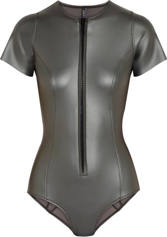 Lisa Marie Fernandez The Farrah Rubber Neoprene Swimsuit - Lyst