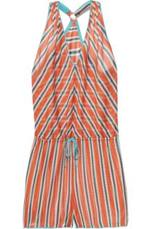 Missoni Striped Crochet Knit Playsuit - Lyst