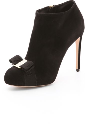 Ferragamo Royal High Heel Booties - Lyst