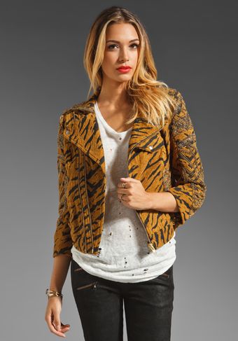 Free People New Romantics Cats Meow Jacket in Black Combo - Lyst