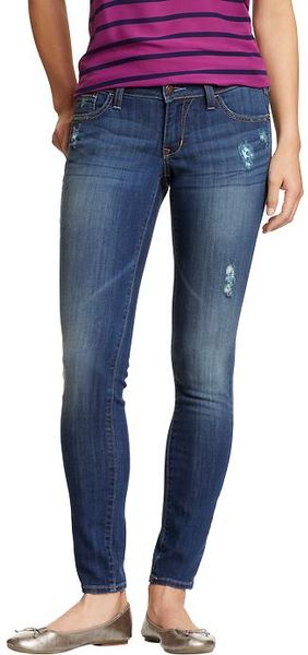 Old Navy The Rockstar Super Skinny Jeans in Blue (authentic)