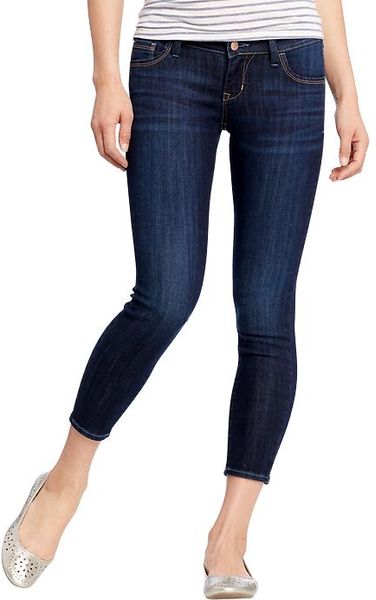Old Navy The Rockstar Cropped Jeans in Blue (blue star)