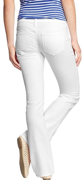 Old Navy The Diva Bootcut Jeans in White (bright white)