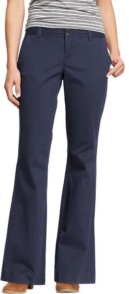 Old Navy Ultraflared Perfect Khakis in Blue (classic navy) | Lyst