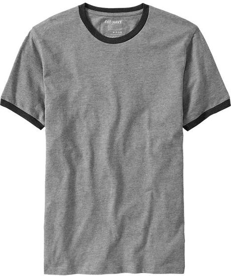 Old Navy Classic Ringer Tees in Gray for Men (heather gray)