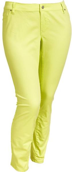 Old Navy Plus The Rockstar Popcolor Skinny Jeans in Yellow (sauerkraut ...