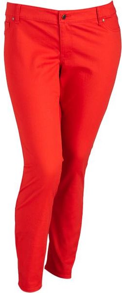 Old Navy Plus The Rockstar Popcolor Skinny Jeans in Red (tobiko orange ...