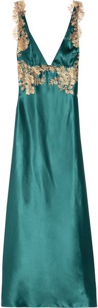 Rosamosario Classica Bellezza Long Silksatin Chemise - Lyst