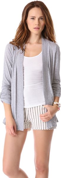 Splendid Very Light Jersey Cardigan - Lyst