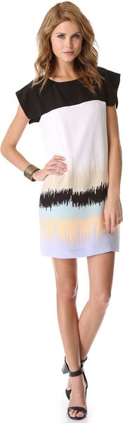 Tibi Analog Print Easy Dress - Lyst
