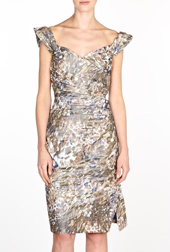 Vivienne Westwood Red Label Garden Ikat Taffeta Corset Dress - Lyst