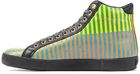 Adidas The Rod Laver Vintage Hi Sneaker in Orange Multi in Multicolor for Men (orange) | Lyst