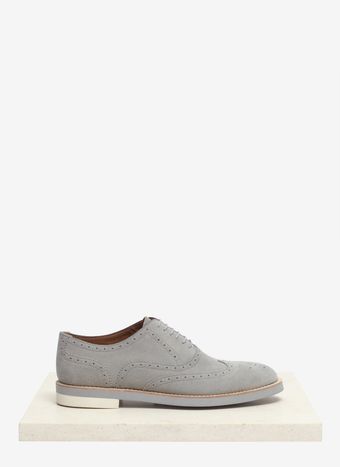 Armani Contrastsole Suede Brogues - Lyst
