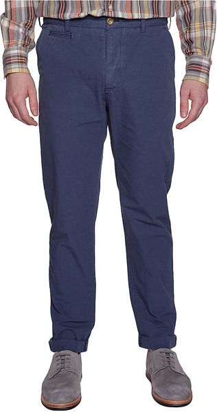 Ben Sherman Slimfit Blue Chino Pants - Lyst