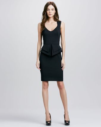 Black Halo Valentina Peplum Dress - Lyst