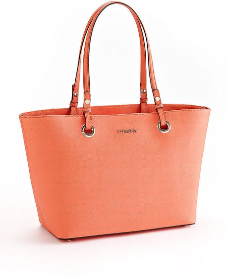 calvin klein orange purse