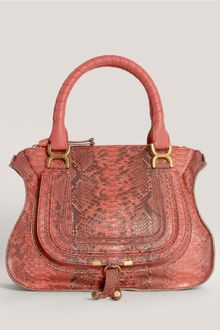 Chloé Marcie Large Python Shoulder Bag - Lyst
