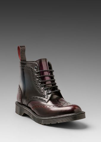 Dr. Martens Anthony Brogue Boot in Cherry Redpurplenavy - Lyst