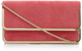 Dune Bavy Foldover Metal Detail Clutch Bag - Lyst