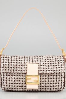 Fendi Glassbeaded Silk Baguette - Lyst