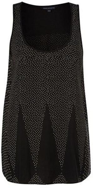 French Connection Harlequin Drape Vest Top - Lyst