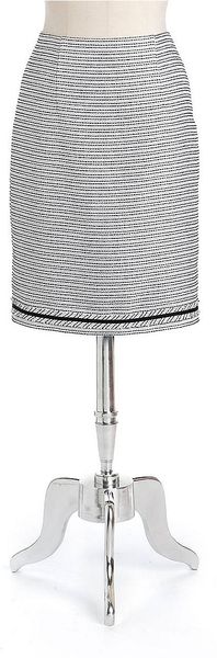 Kay Unger Tweed Pencil Skirt - Lyst