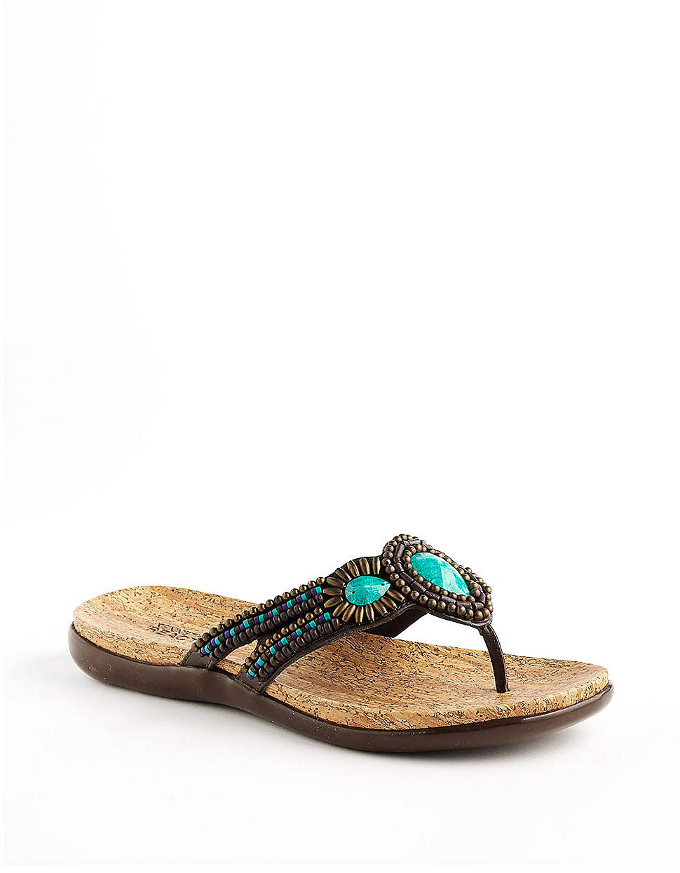 Kenneth Cole Reaction All Glam Thong Sandals in Black (brown) | Lyst