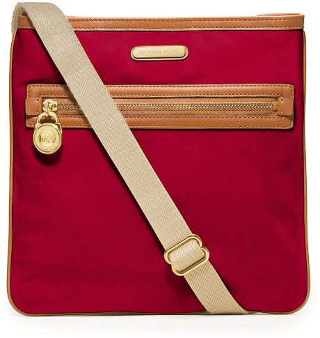 Michael Michael Kors Kempton Large Crossbody Bag in Red