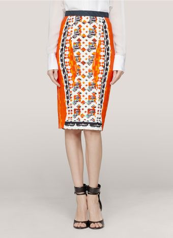 Peter Pilotto Digital Print Pencil Skirt - Lyst