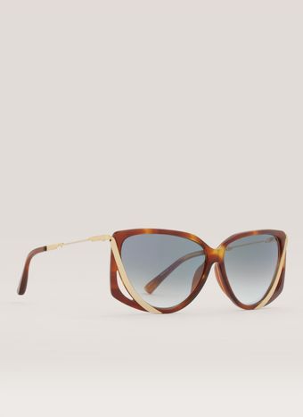 Prabal Gurung Cutout Squareframe Sunglasses - Lyst
