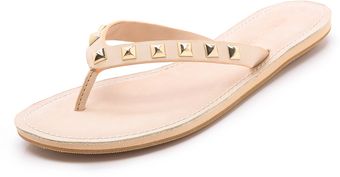 Rebecca Minkoff Fiona Studded Flip Flops - Lyst