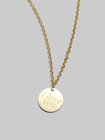 Roberto Coin 18k Yellow Gold Love Plus Necklace - Lyst