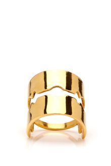Tom Binns Gold Razor Blade Ring - Lyst