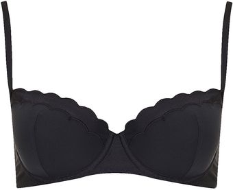 Topshop Scallop Edge Mesh Balcony Bra - Lyst