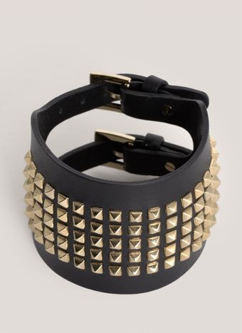 Valentino Studded Leather Cuff - Lyst