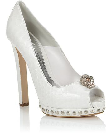 Alexander McQueen Susa Peep Toe - Lyst