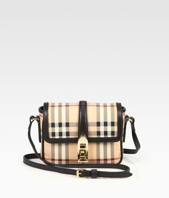 Burberry Berkeley Coated Canvas Haymarket Crossbody Bag - Lyst