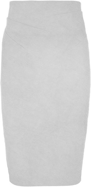 Donna Karan New York Cold Dyed Stretch Pencil Skirt - Lyst