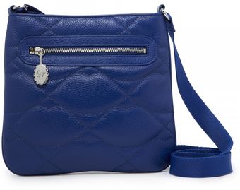 Lulu Guinness Cobalt Quilted Lips Small Leather Jamie - Lyst