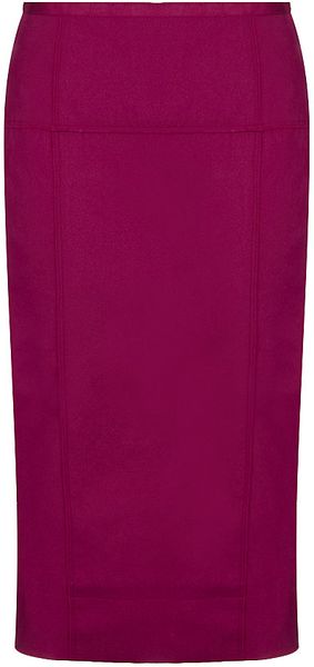 Nina Ricci Silk Pencil Skirt - Lyst