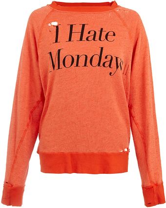 Wildfox I Hate Mondays Sweater - Lyst