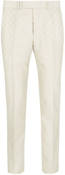 Alexander McQueen Jacquard Suit Trousers - Lyst