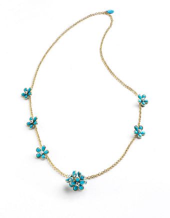 Juicy Couture Flower Strand Necklace - Lyst
