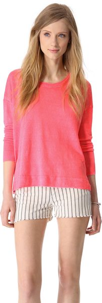 Madewell Garment Dyed Linen Pullover - Lyst