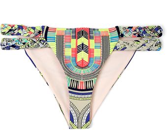 Mara Hoffman Electric Casino Braid Side Bikini Bottoms - Lyst