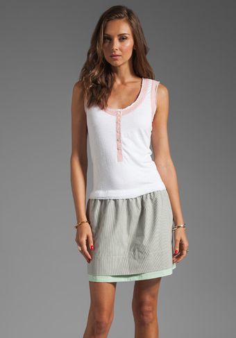 Marc By Marc Jacobs Jasper Mixed Knit Dress in Wicken White - Lyst